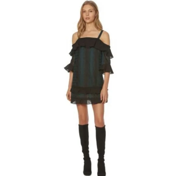 Red Carter dark green black mini dress NWT XS Red Carter dark green black mini dress NWT XS